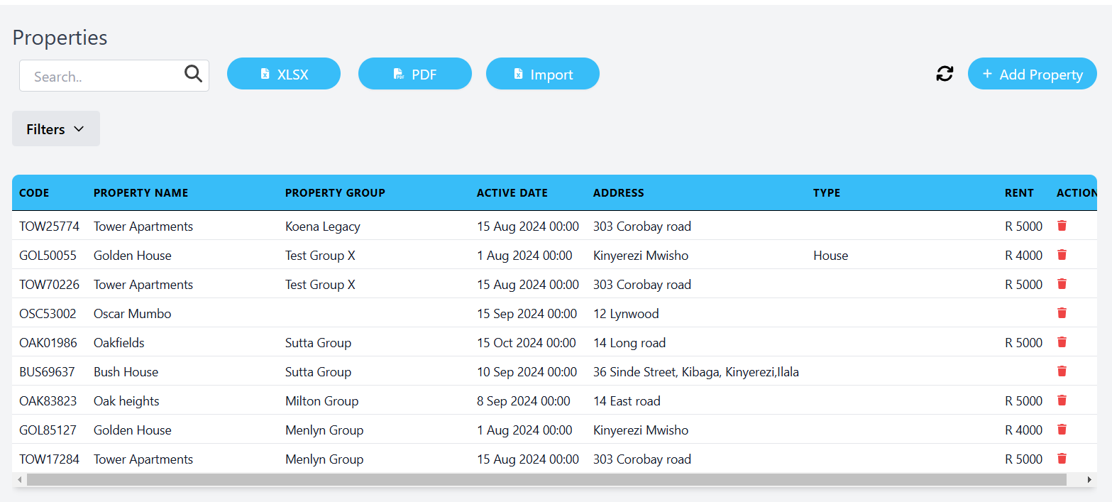 Manage Your Properties